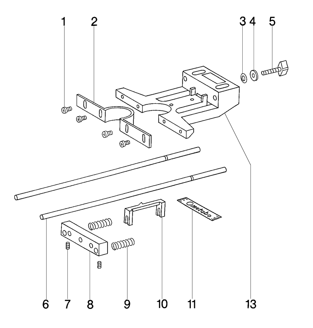 Metabo Fine-adjustment parallel edge guide / 31507000 / - Spare Parts