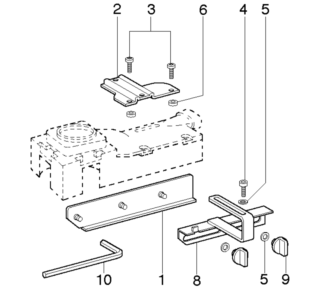 Metabo Parallel stop / 31865000 / - Spare Parts