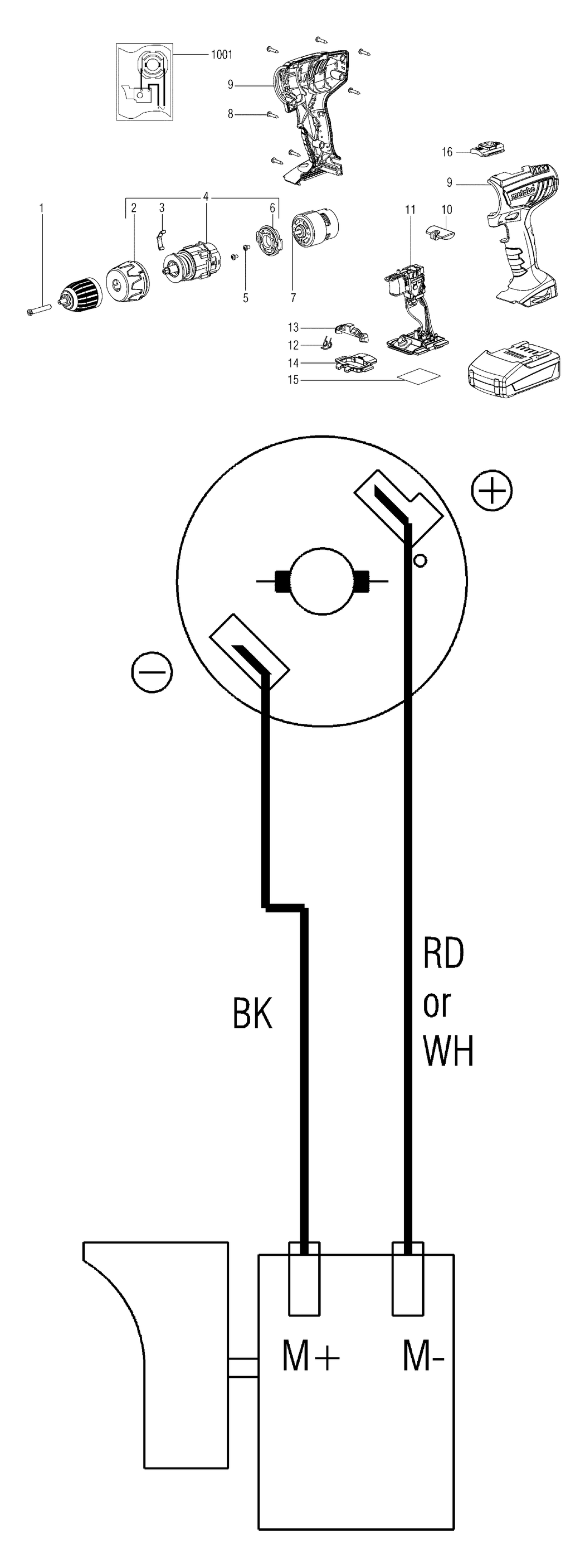 Metabo BS 14.4 Li / 18130310 / - Spare Parts