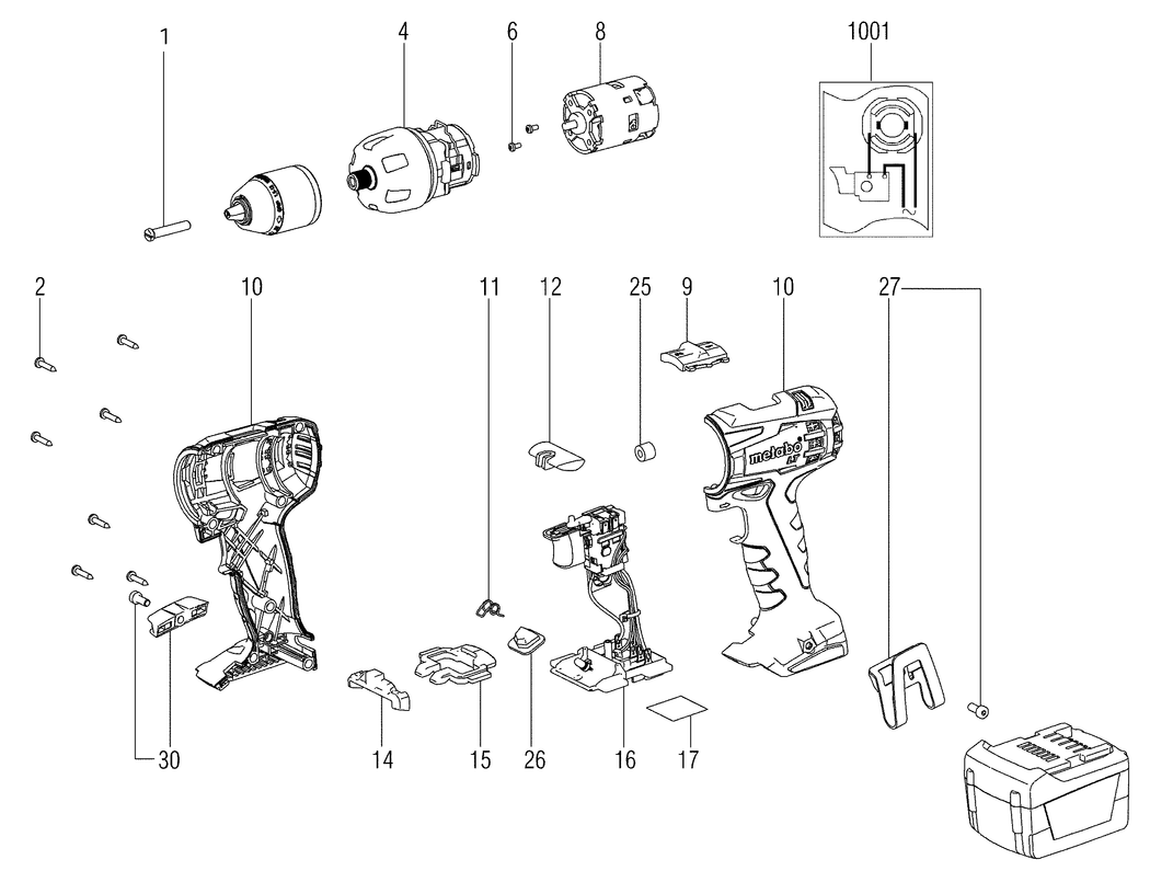 Metabo BS 14.4 LT / 18132310 / - Spare Parts