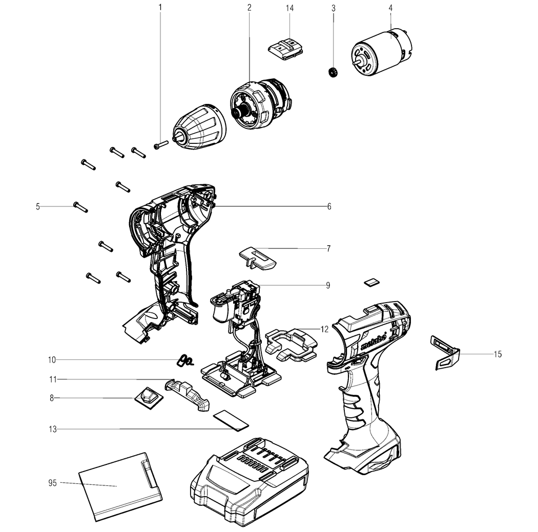 Metabo BS 18 / 02207000 / - Spare Parts