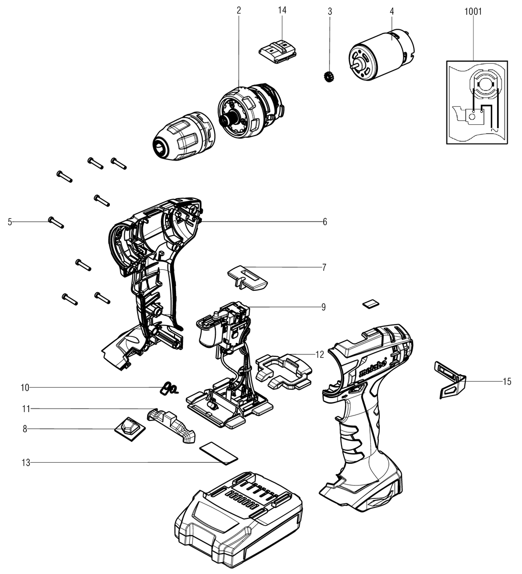 Metabo BS 18 / 18217000 / - Spare Parts