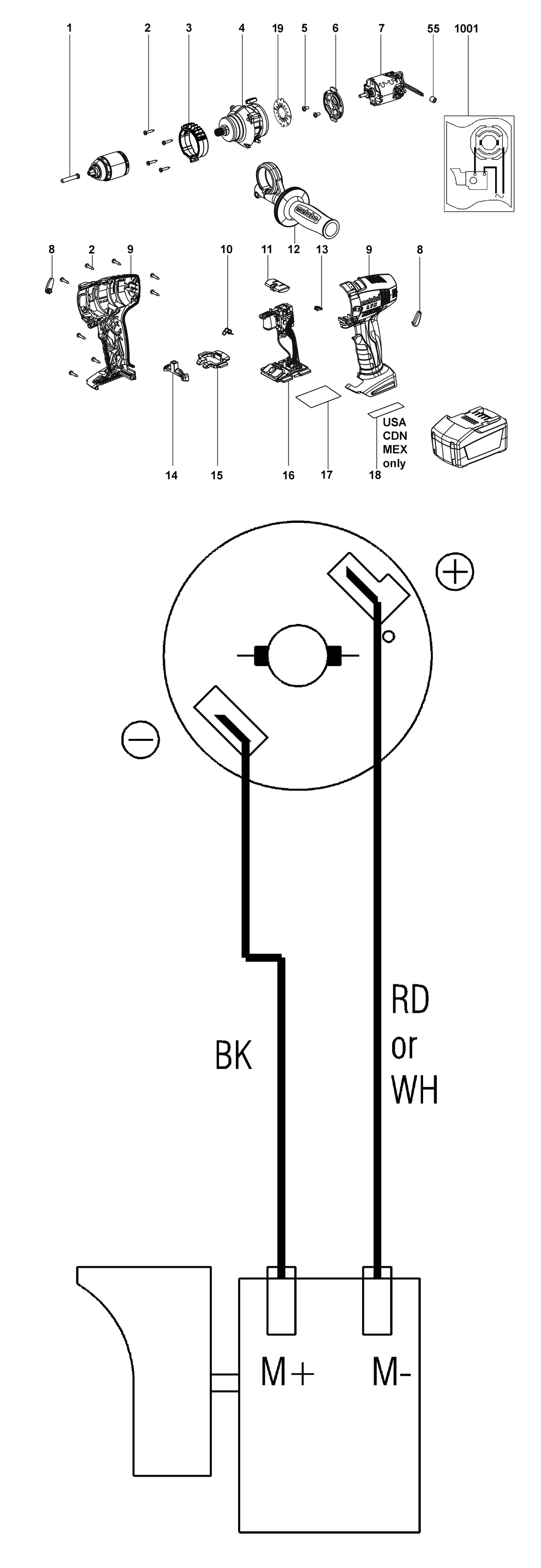 Metabo BS 18 LTX / 02144000 / - Spare Parts