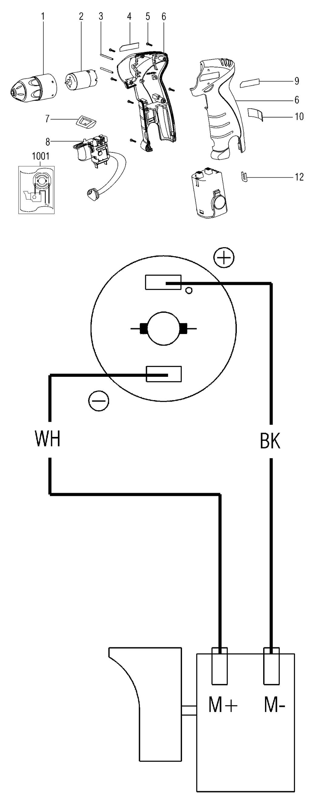 Metabo PowerGrip Li / 00077000 / - Spare Parts