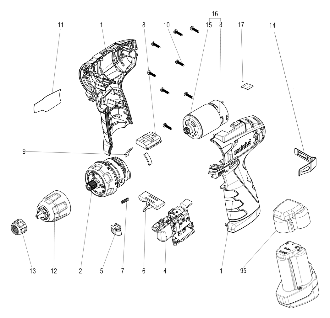 Metabo PowerMaxx BS / 00079000 / - Spare Parts