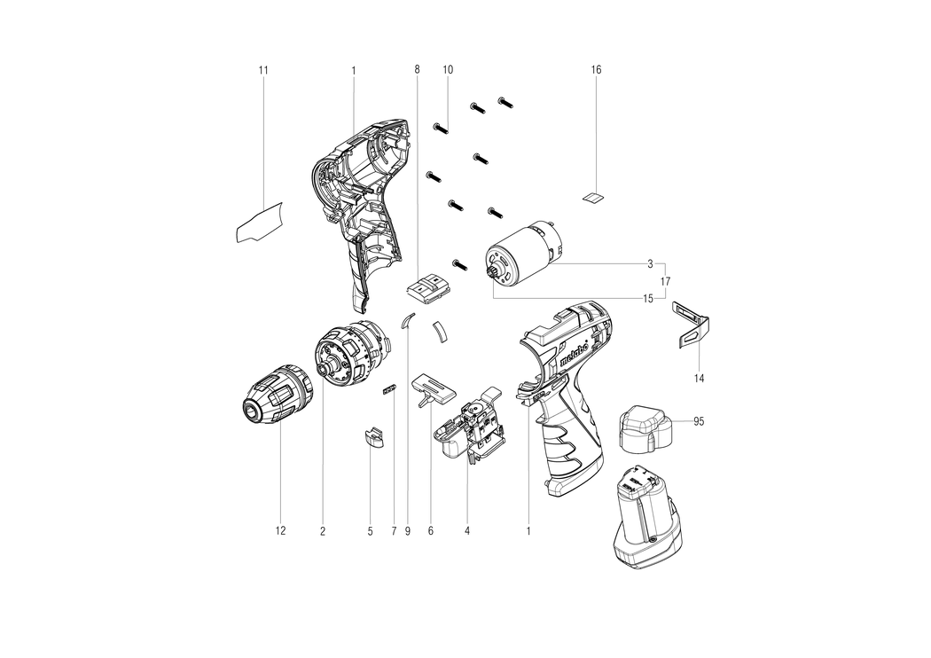 Metabo PowerMaxx BS Quick / 18155000 / - Spare Parts