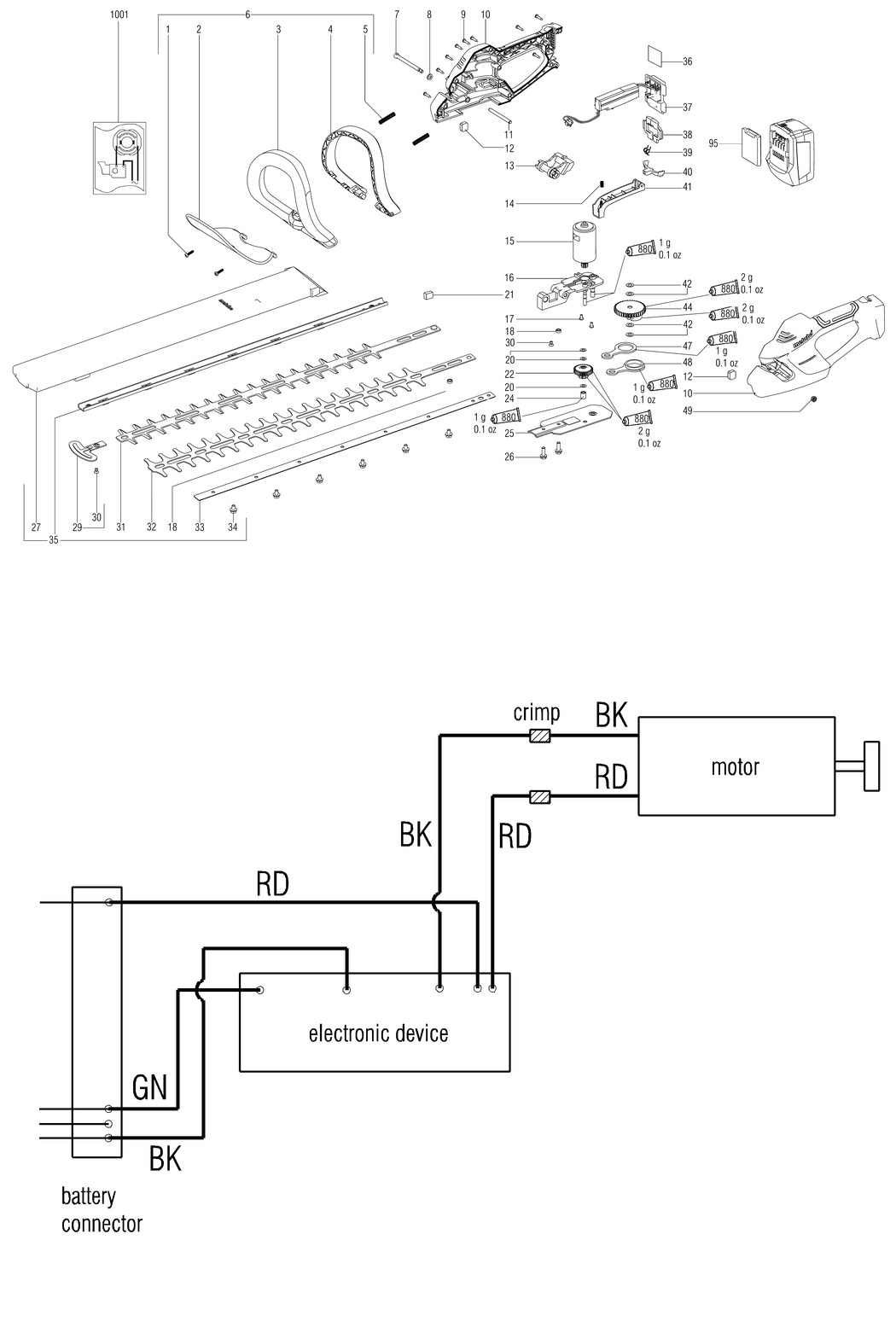 Metabo AHS 36-65 V / 02203000 / - Spare Parts