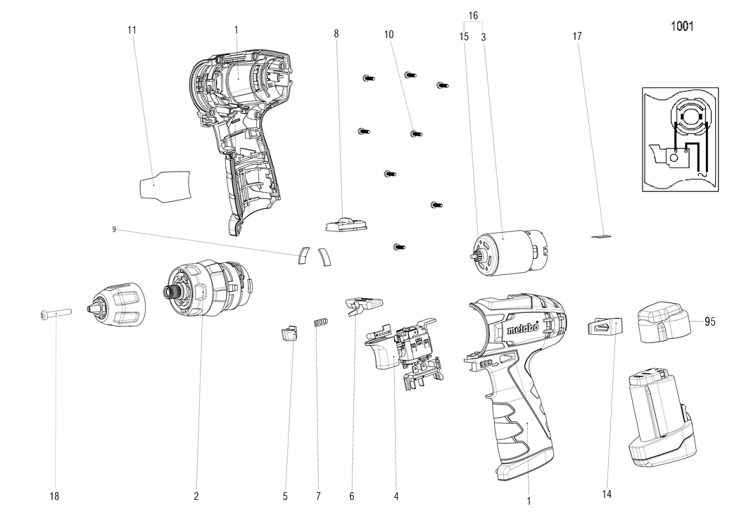 Metabo PowerMaxx SB / 18144310 / - Spare Parts