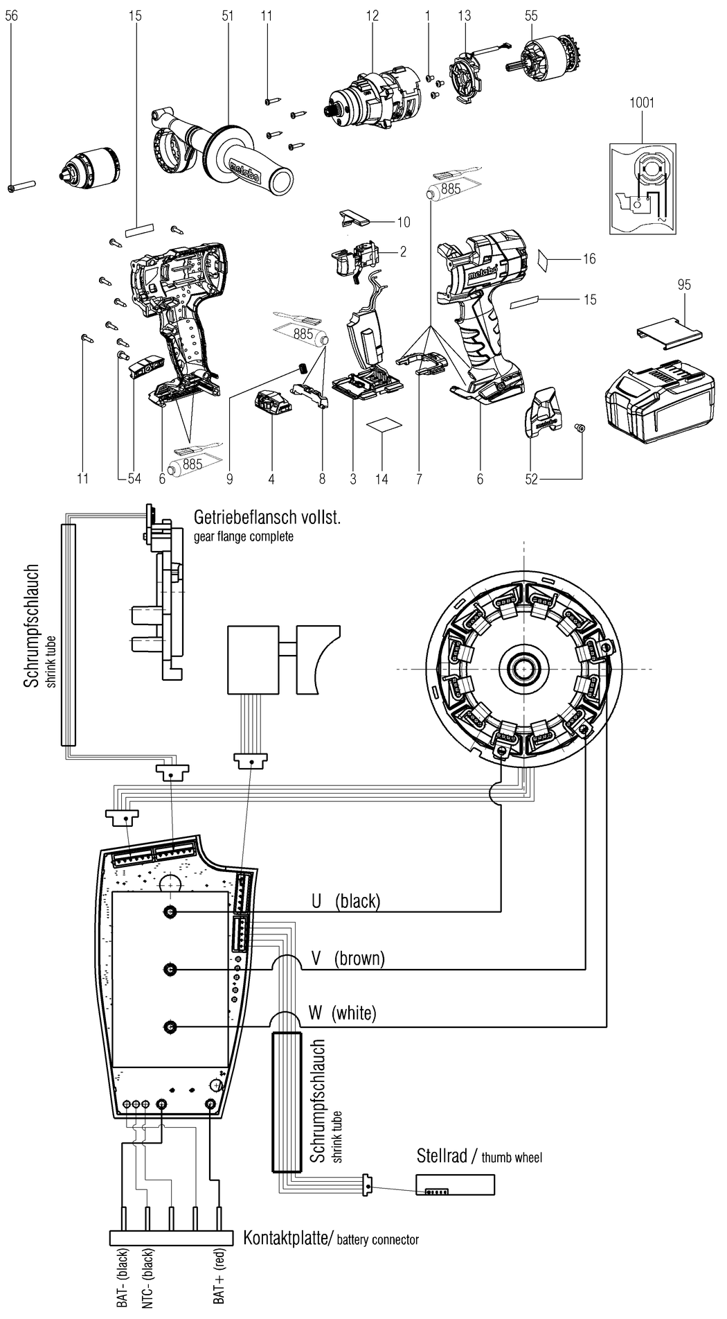 Metabo SB 18 LTX-3 BL I / 02356000 / - Spare Parts