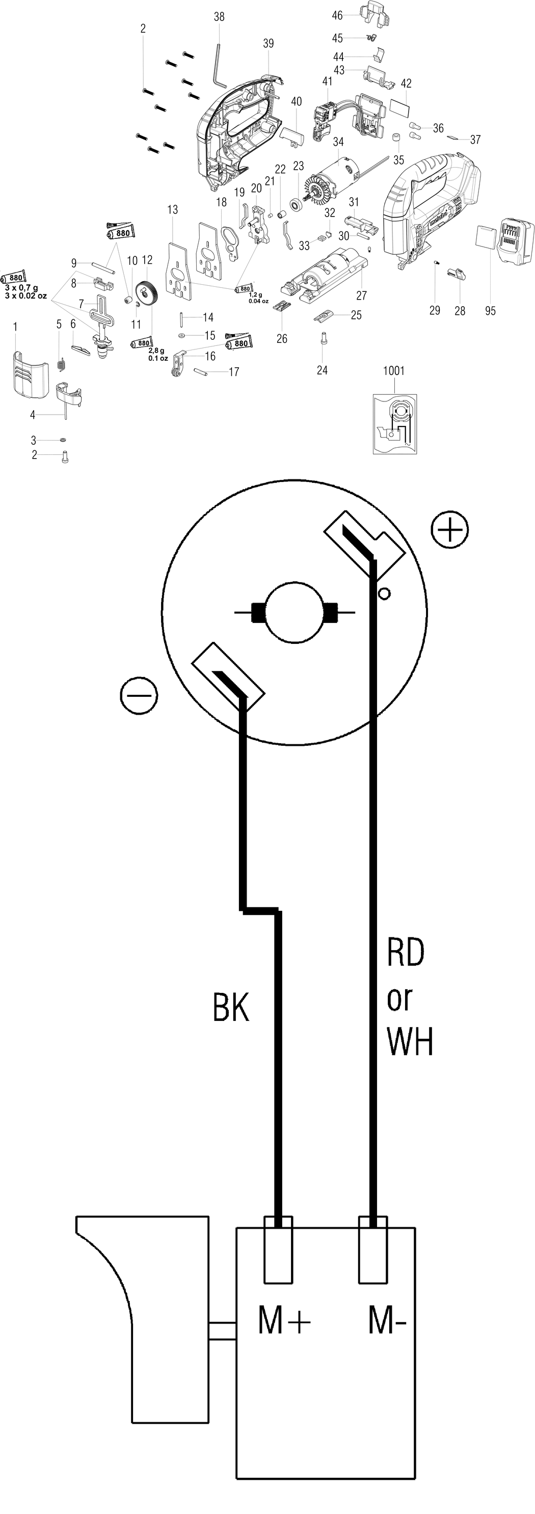 Metabo STAB 18 LTX 100 / 01003000 / - Spare Parts