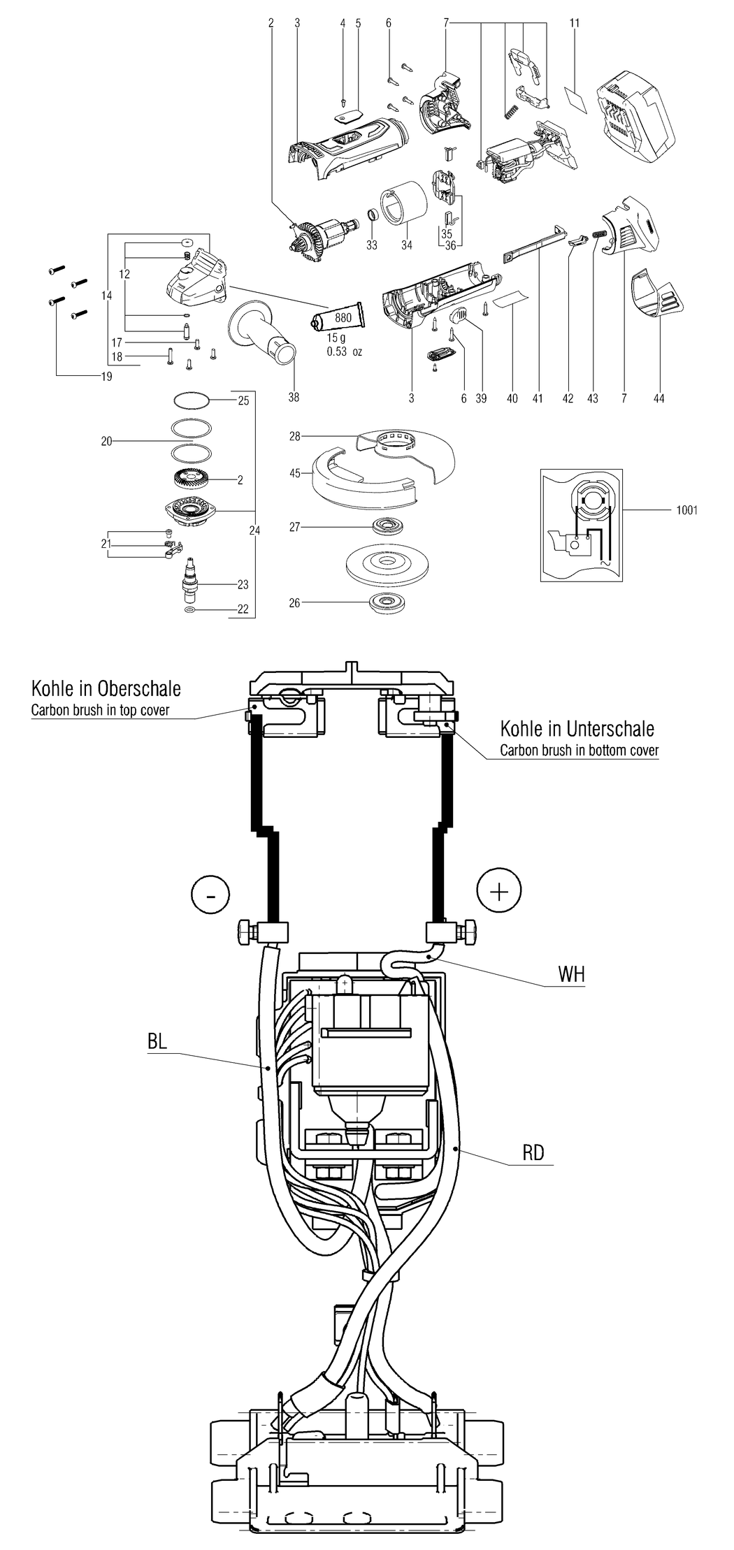 Metabo W 18 LTX 115 / 02170000 / - Spare Parts