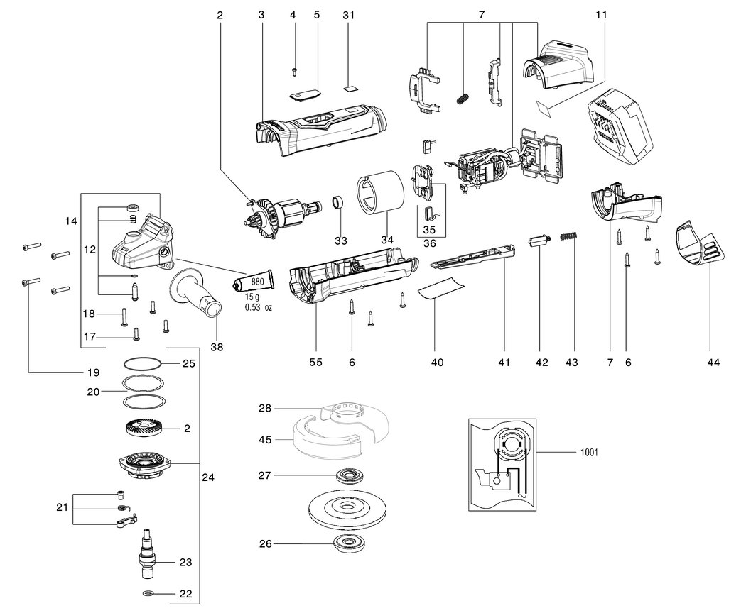 Metabo WP 18 LTX 150 / 13073420 / - Spare Parts