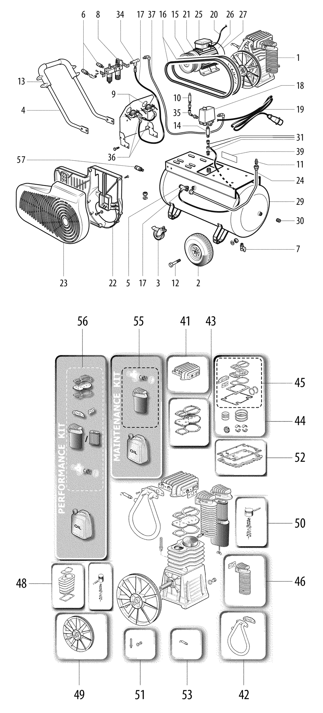 Metabo Mega 700-90 D / 01542000 / 3 / 400V/50Hz Spare Parts