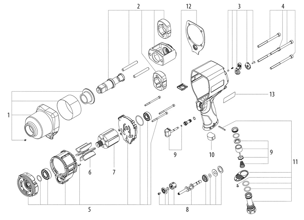 Metabo DSSW 1690-3/4 / 01550000 / - Spare Parts