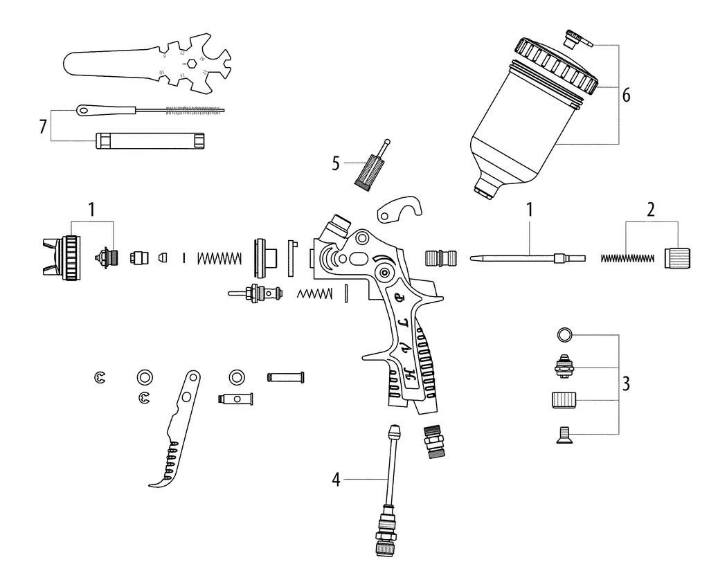 Metabo FSP 600 HVLP / 01577000 / - Spare Parts