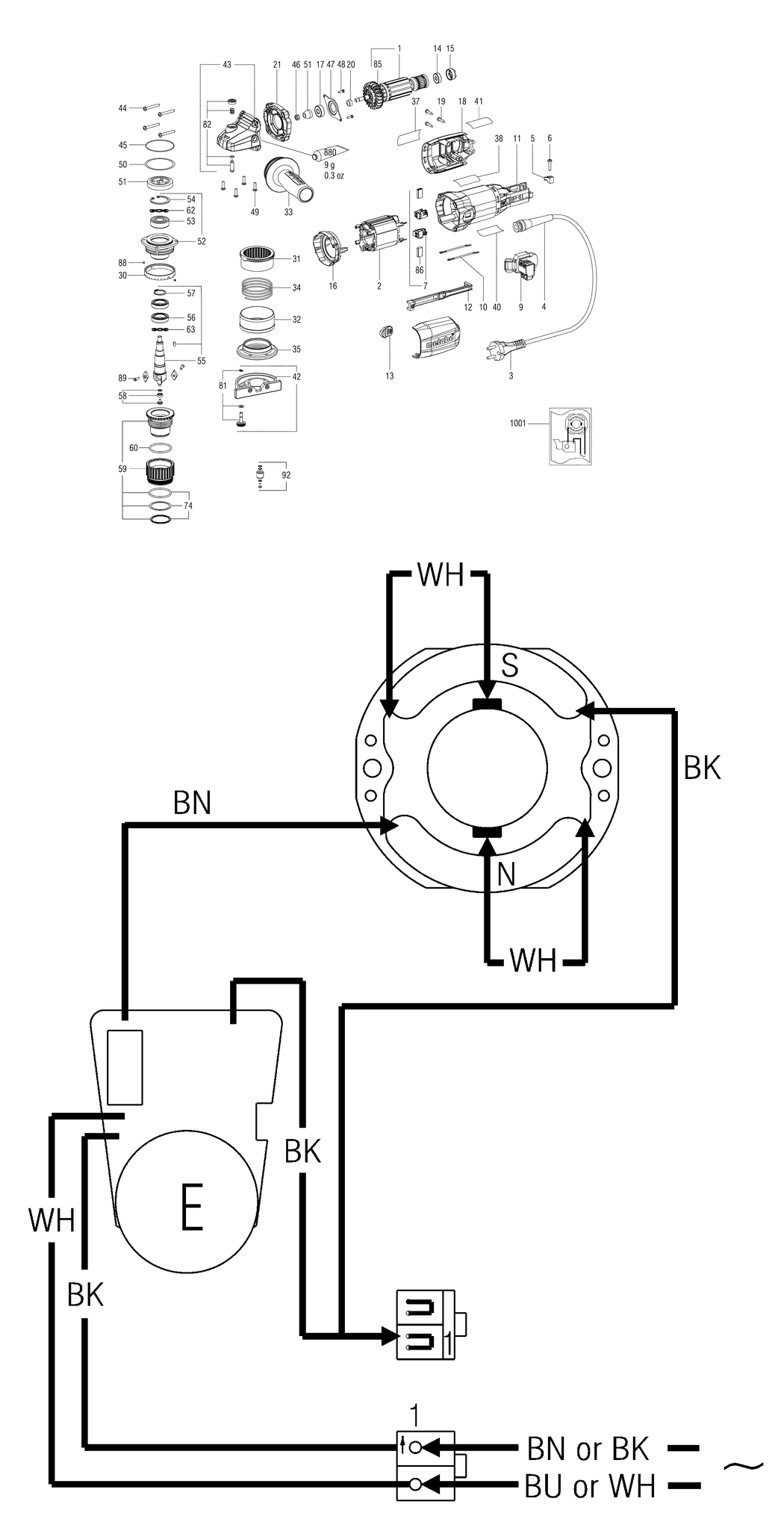 Metabo KFM 9-3 RF / 01751001 / EU 230V Spare Parts