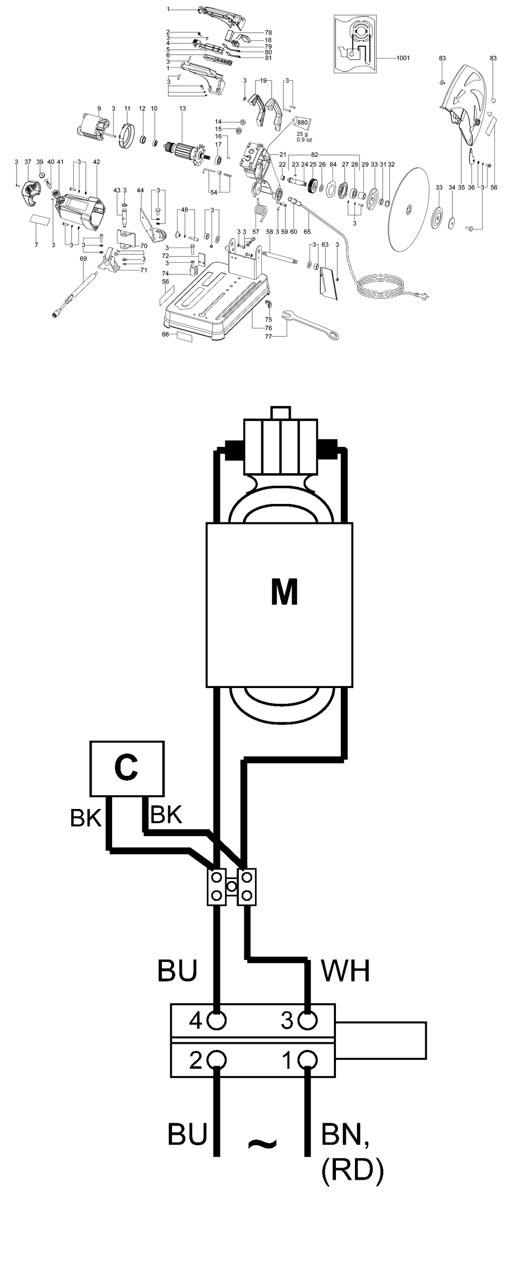 Metabo CS 23-355 / 02335000 / EU 230V Spare Parts