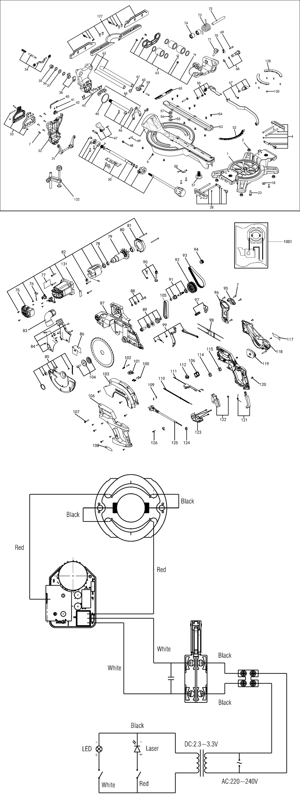 Metabo KGSV 72 Xact / 11216180 / CH 230V Spare Parts