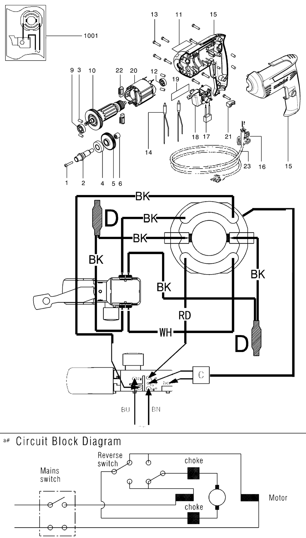 Metabo BE 6 / 00132000 / EU 230V Spare Parts