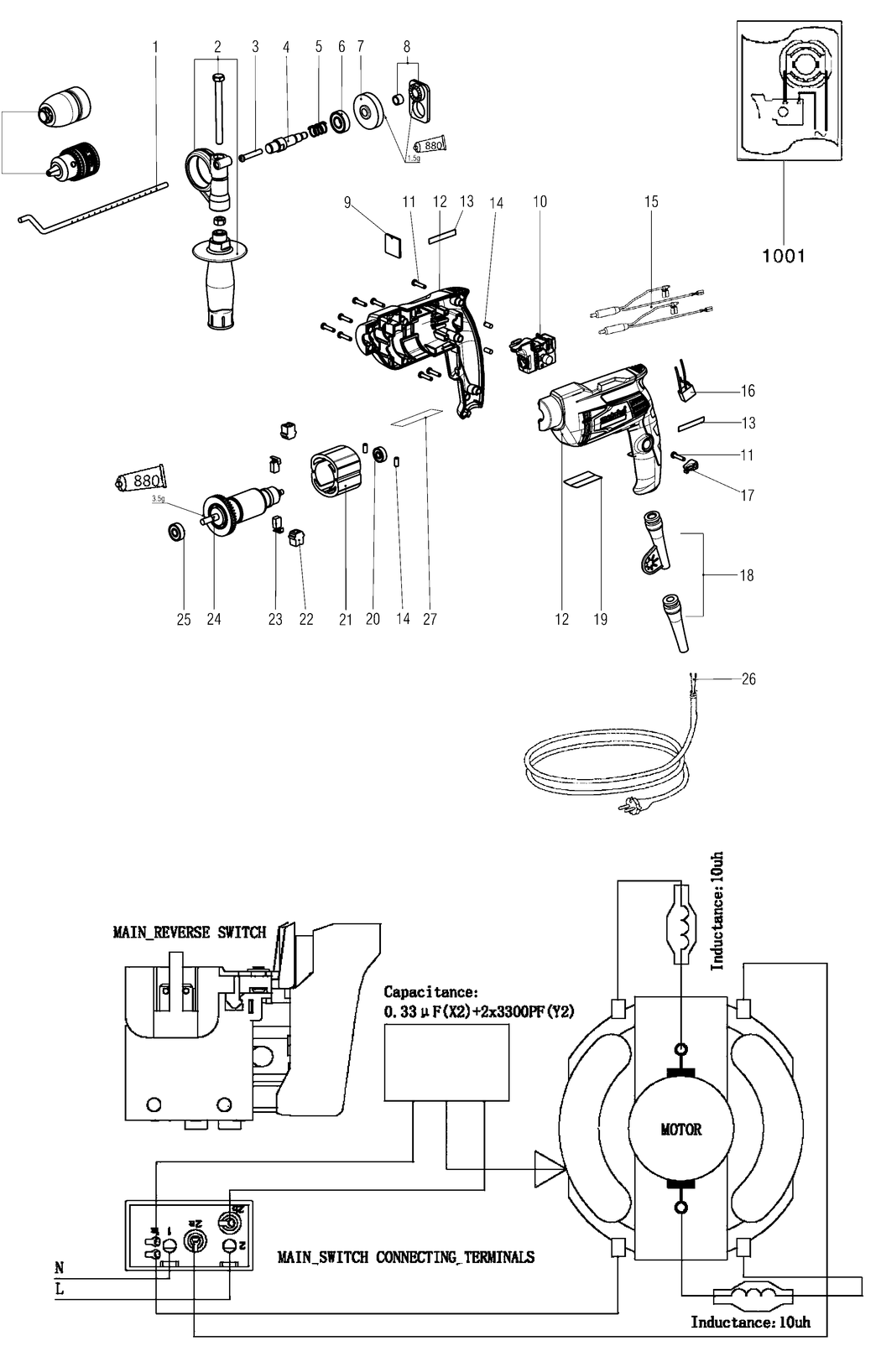 Metabo BE 650 / 00360000 / EU 230V Spare Parts