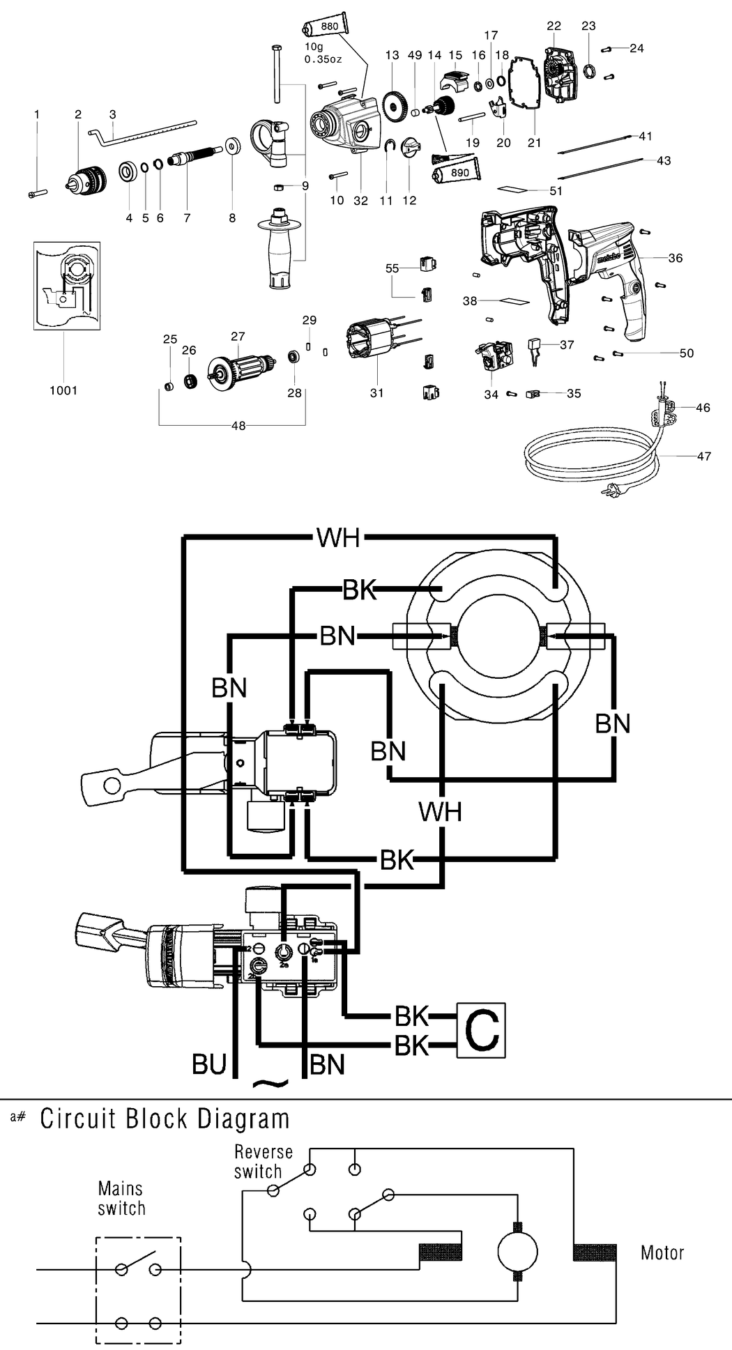 Metabo SBE 760 / 00841310 / CN 220V Spare Parts