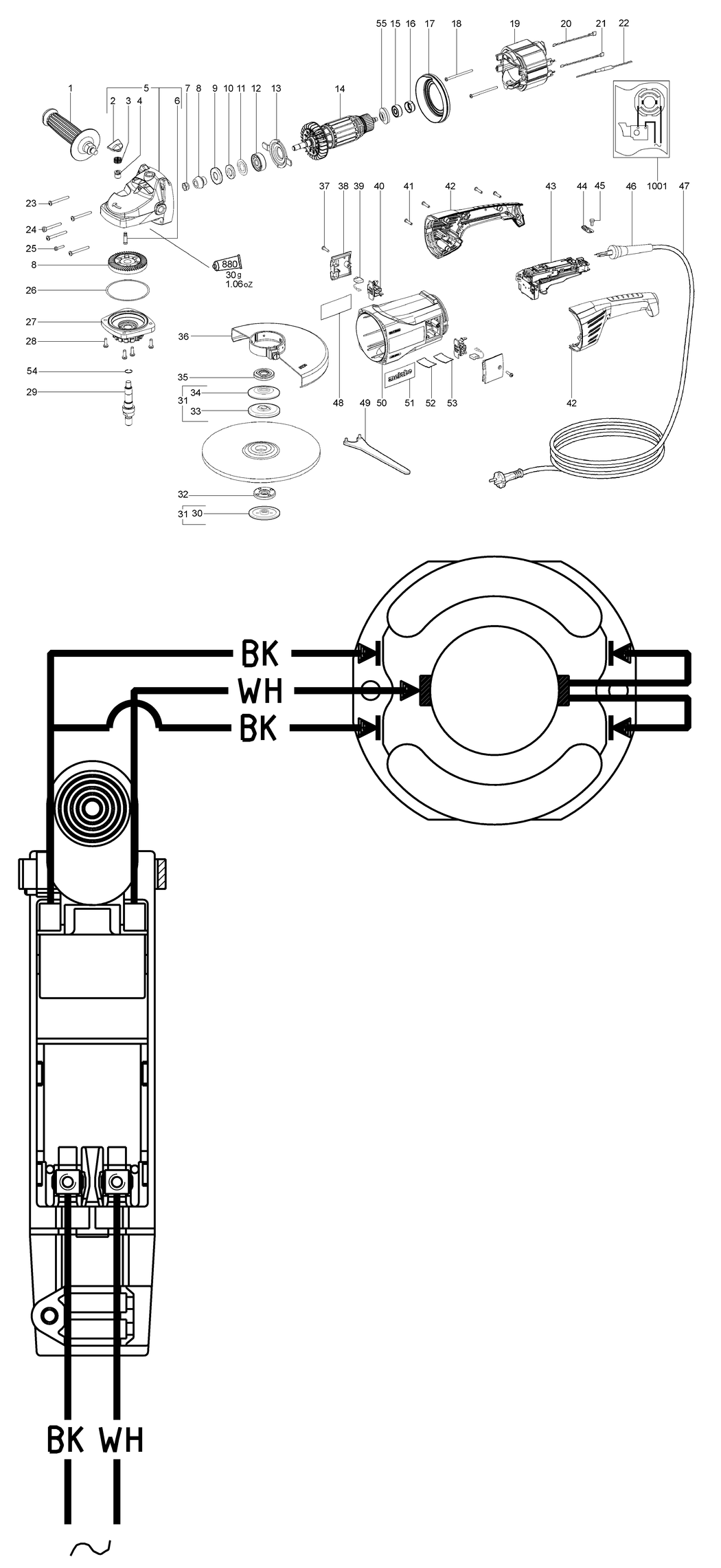 Metabo W 2000 / 06420460 / MX 120V Spare Parts