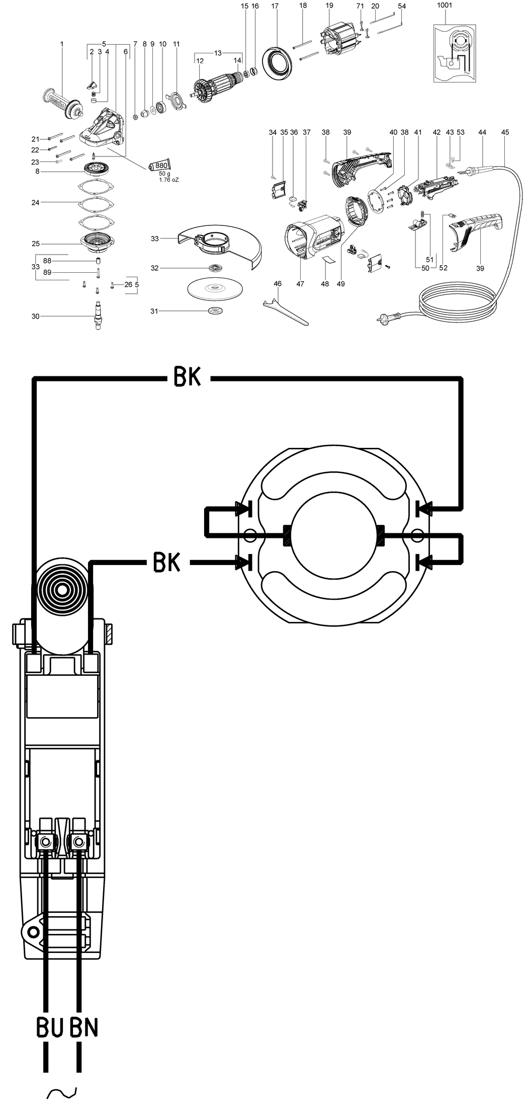 Metabo W 22-180 / 06456261 / EU 230V Spare Parts