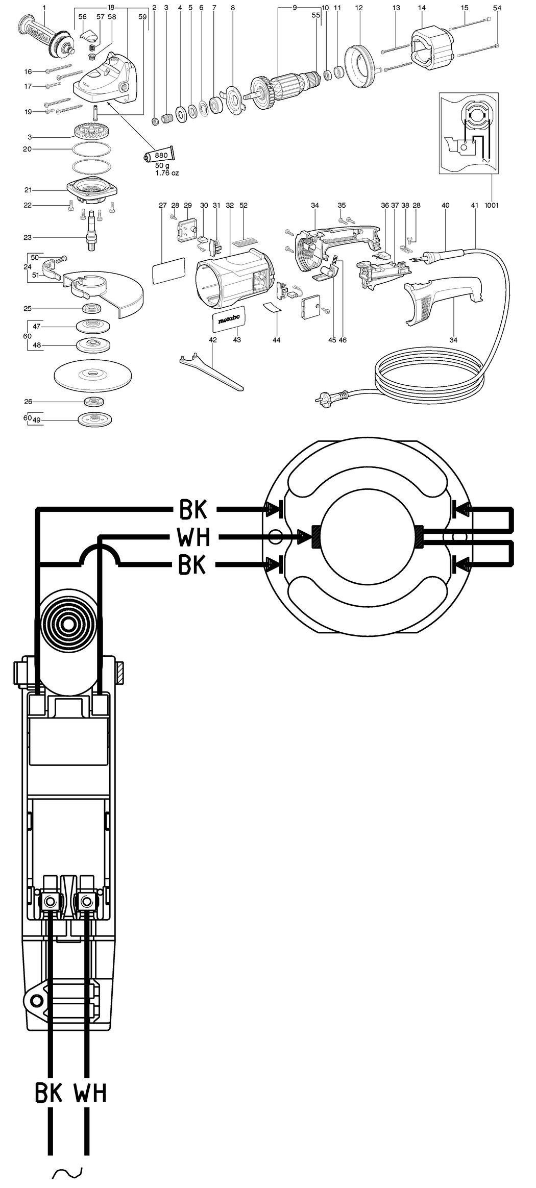 Metabo W 23-230 / 06415420 / US 120V Spare Parts