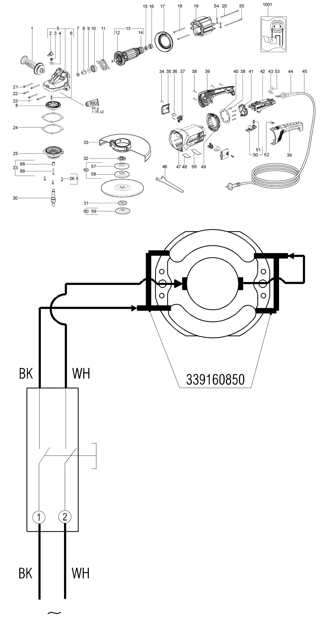 Metabo W 24-230 / 06448420 / US 120V Spare Parts