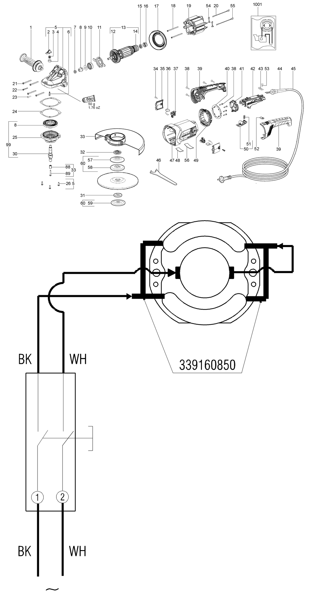 Metabo W 24-230 MVT / 06467460 / MX 120V Spare Parts