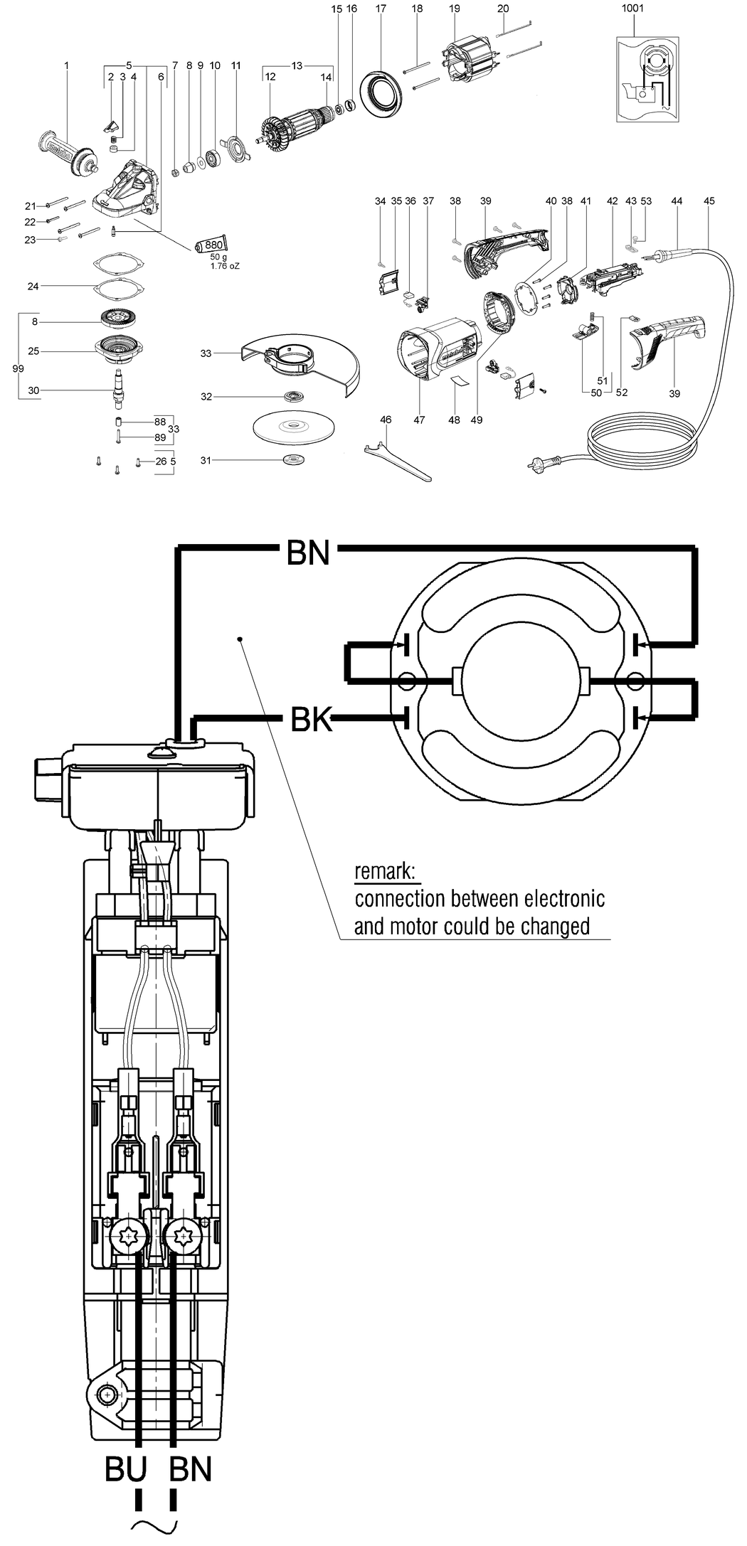 Metabo WE 22-180 MVT / 06463000 / EU 230V Spare Parts