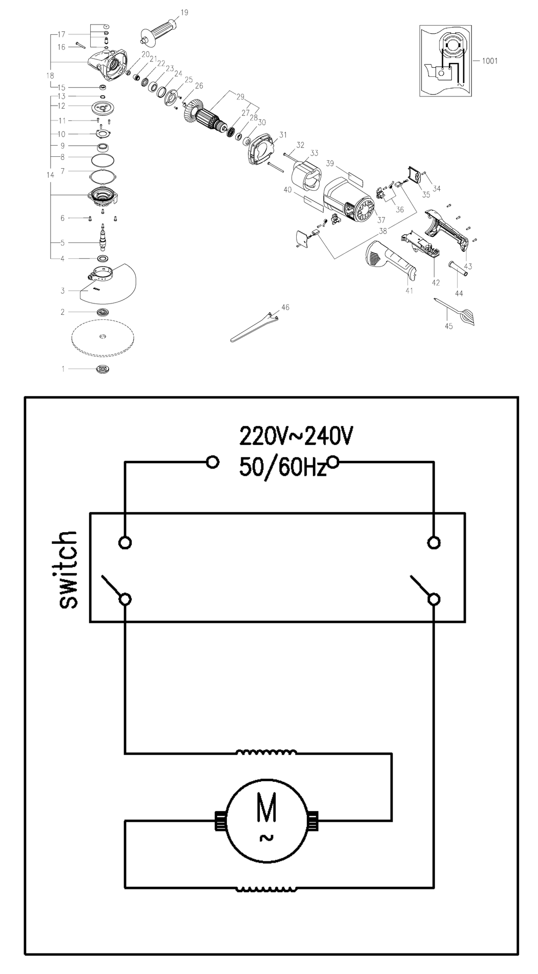 Metabo WE 2400-230 / 06484000 / EU 230V Spare Parts