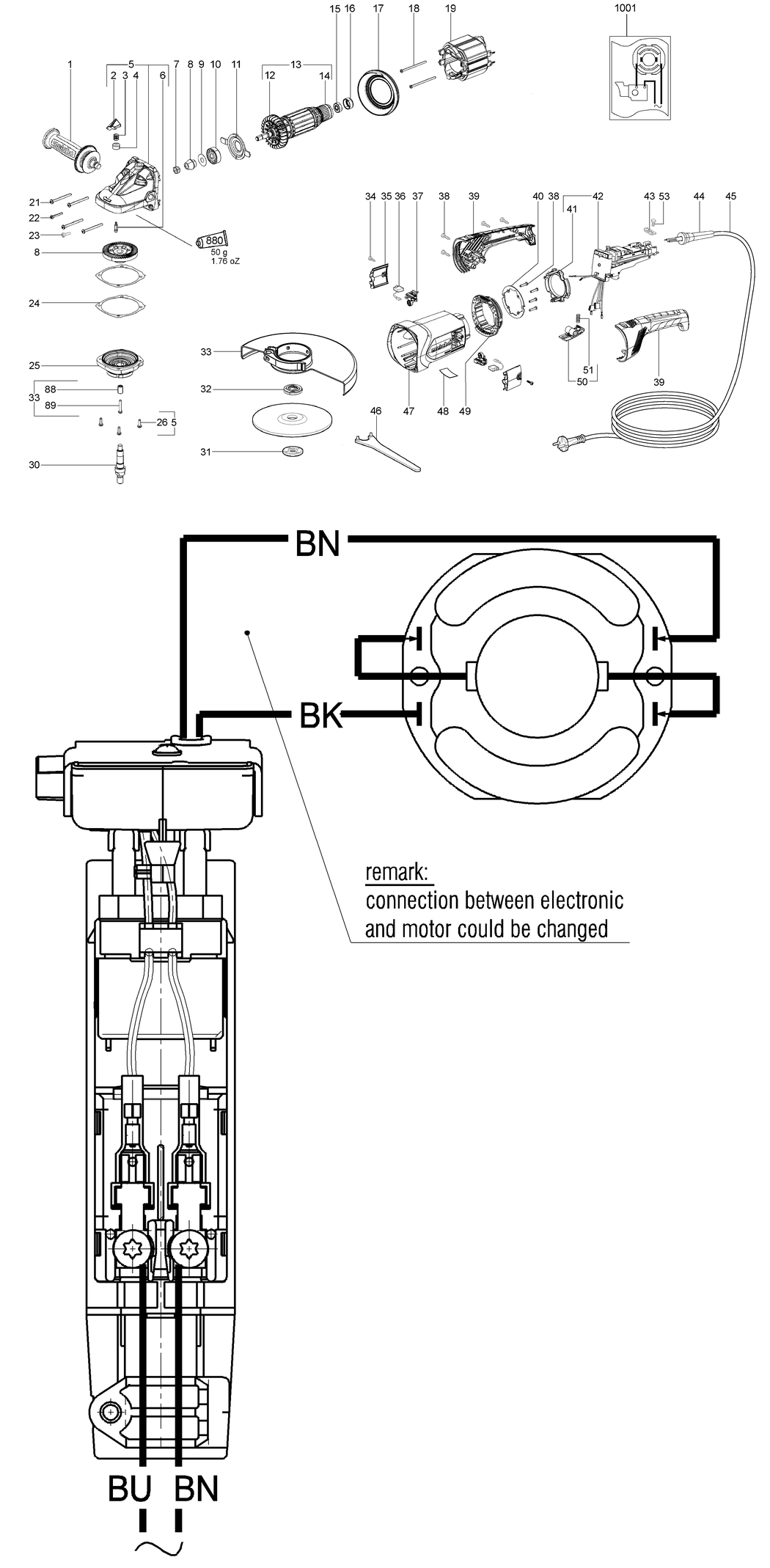 Metabo WX 22-180 / 06457000 / EU 230V Spare Parts