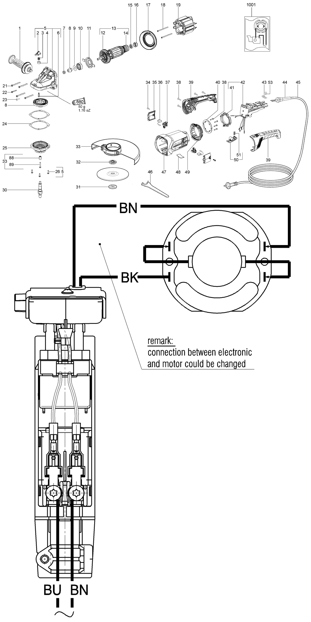 Metabo WX 24-180 / 06446001 / EU 230V Spare Parts