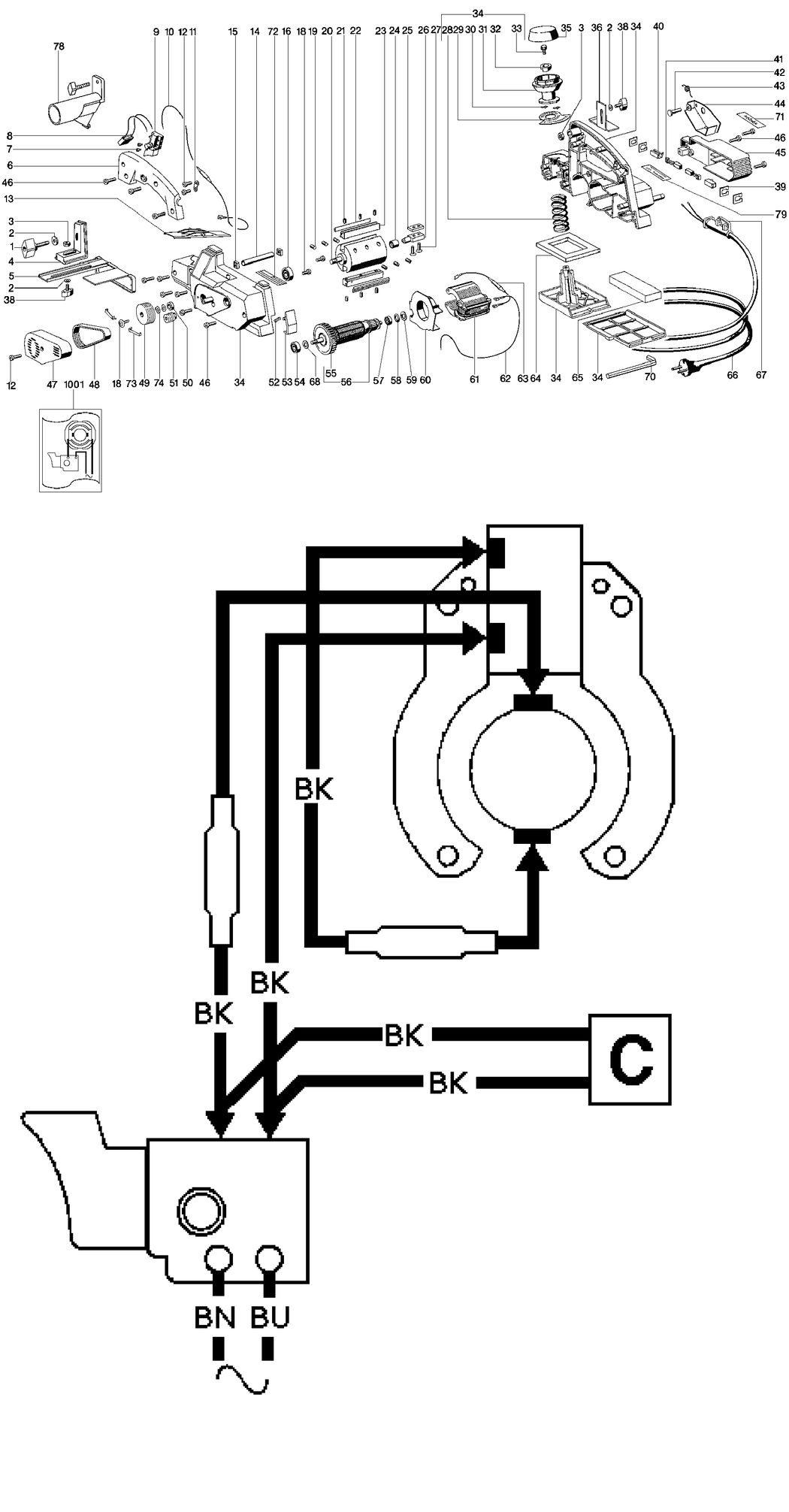 Metabo HO 0882 / 00882180 / CH 230V Spare Parts