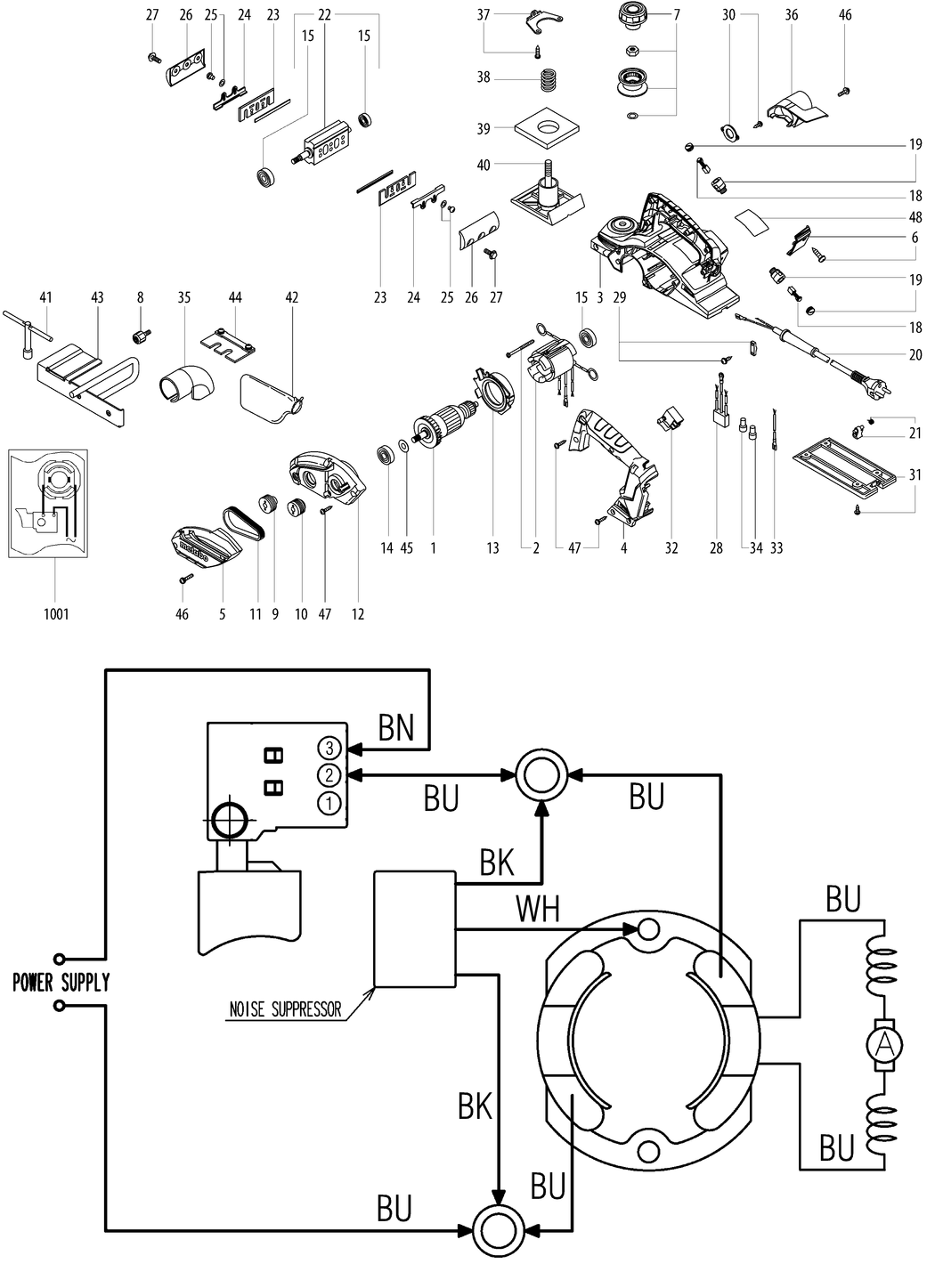 Metabo HO 26-82 / 02682000 / EU 230V Spare Parts