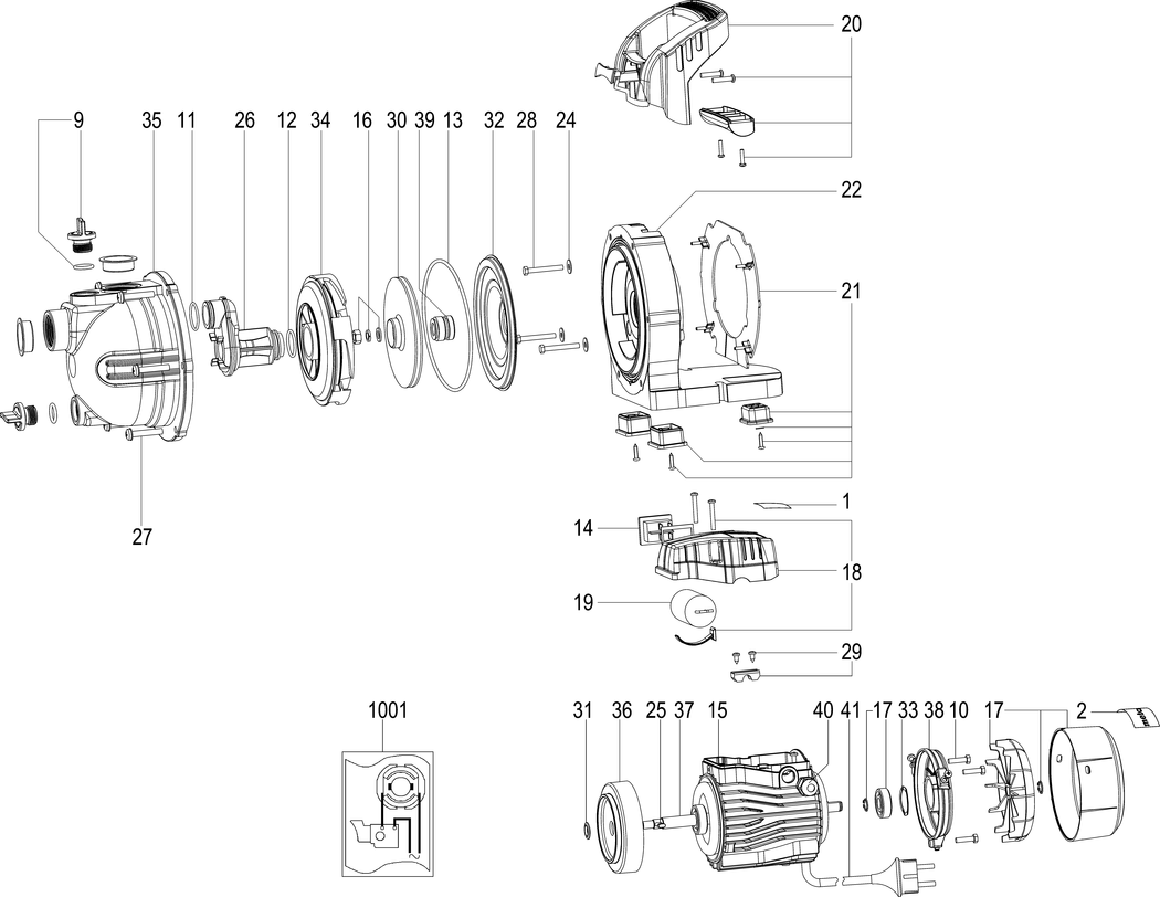 Metabo P 2000 G / 00962000 / EU 230V Spare Parts