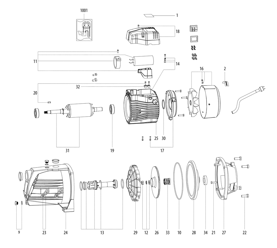 Metabo P 9000 G / 00967000 / EU 230V Spare Parts