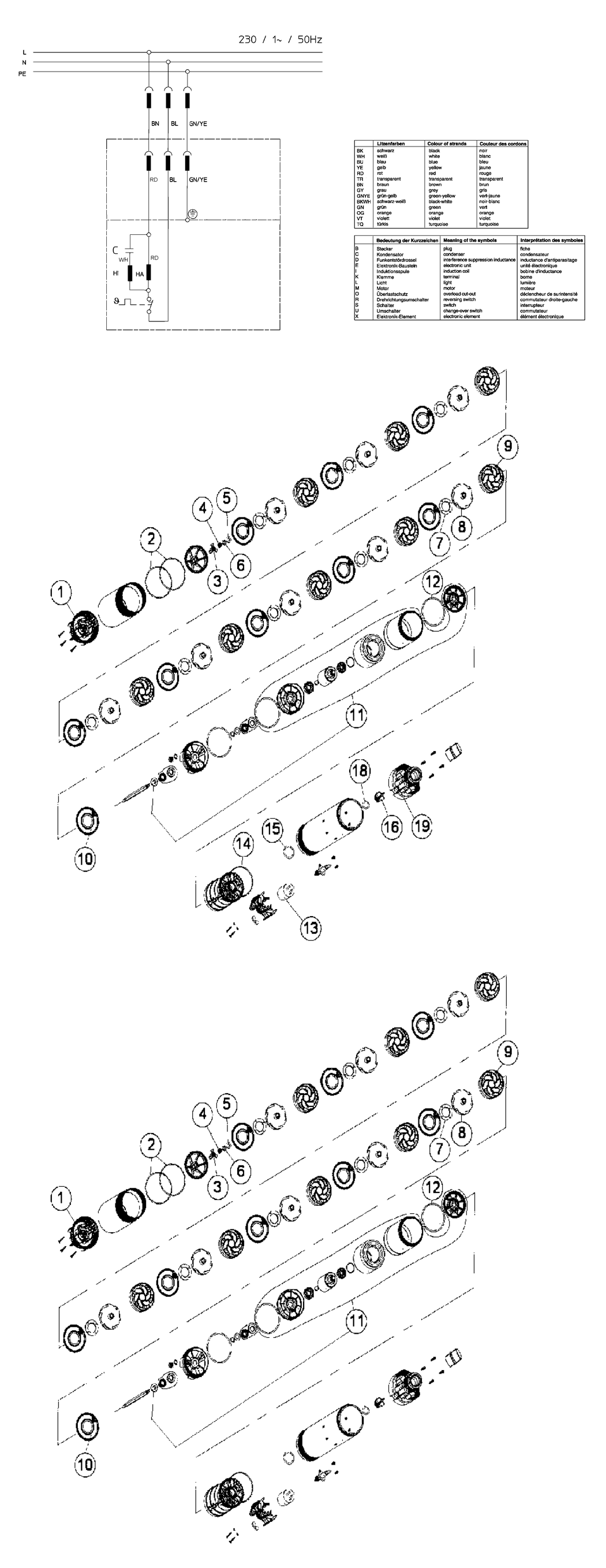 Metabo TBP 4000 M / 0250400055 13 / EU 230V Spare Parts