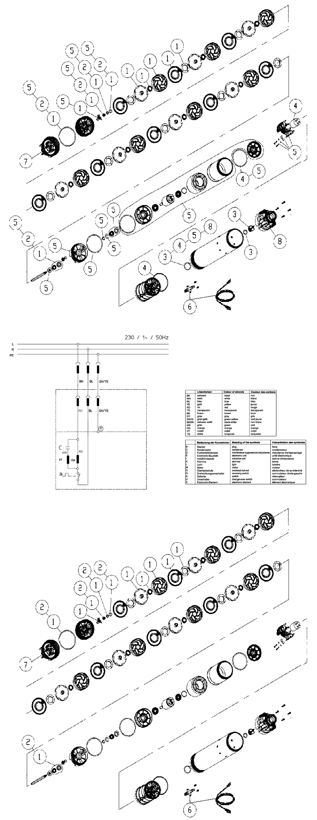 Metabo TBP 5000 M / 0250500050 10 / EU 230V Spare Parts