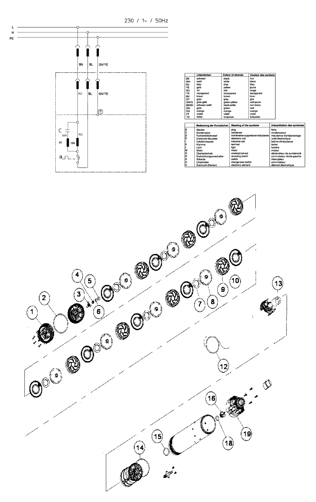 Metabo TBP 5000 M / 0250500050 14 / EU 230V Spare Parts