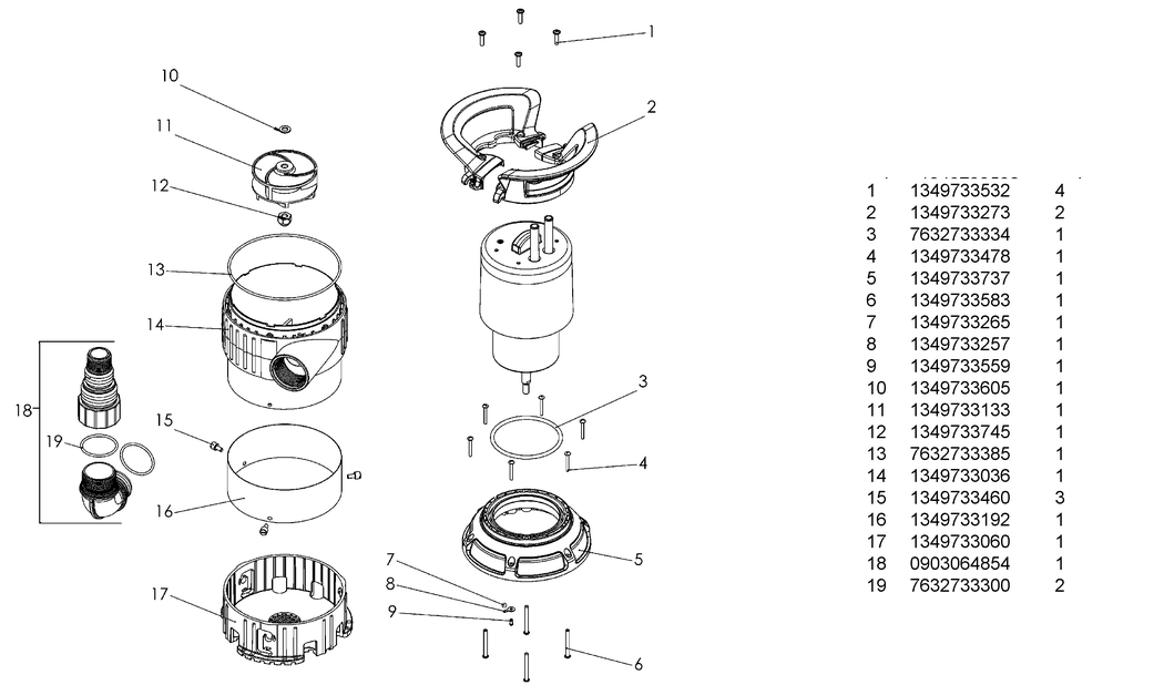 Metabo TPS 14000 S COMBI / 0251400000 10 / EU 230V Spare Parts