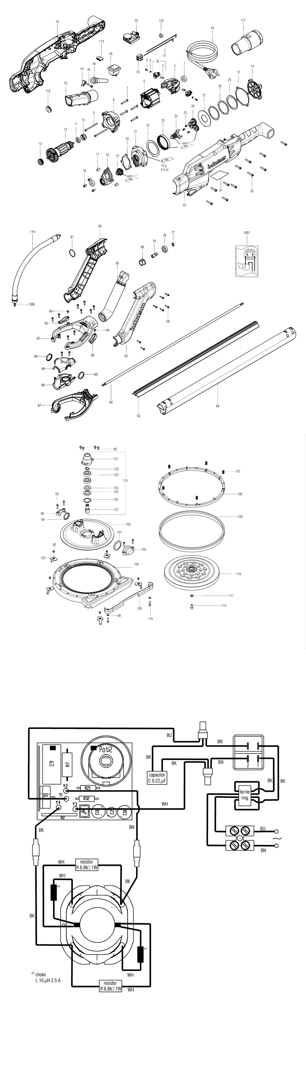 Metabo LSV 5-225 / 00103000 / EU 230V Spare Parts