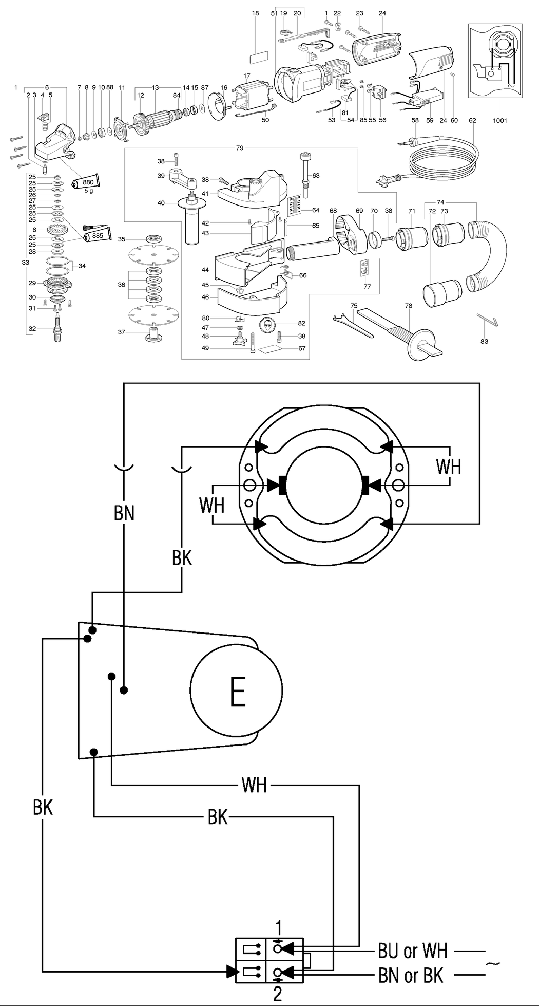 Metabo MFE 30 / 01119180 / CH 230V Spare Parts