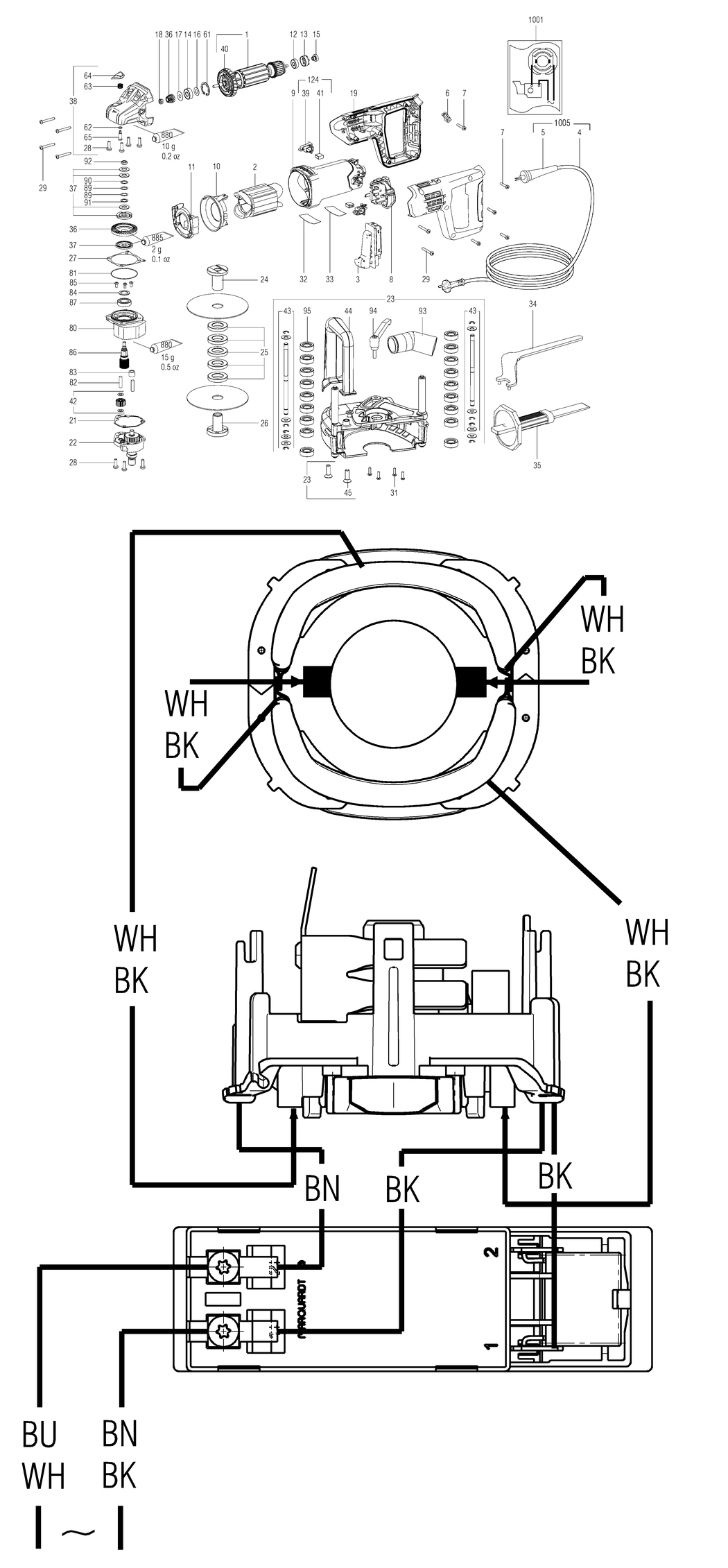 Metabo MFE 40 / 04040190 / AU 240V Spare Parts