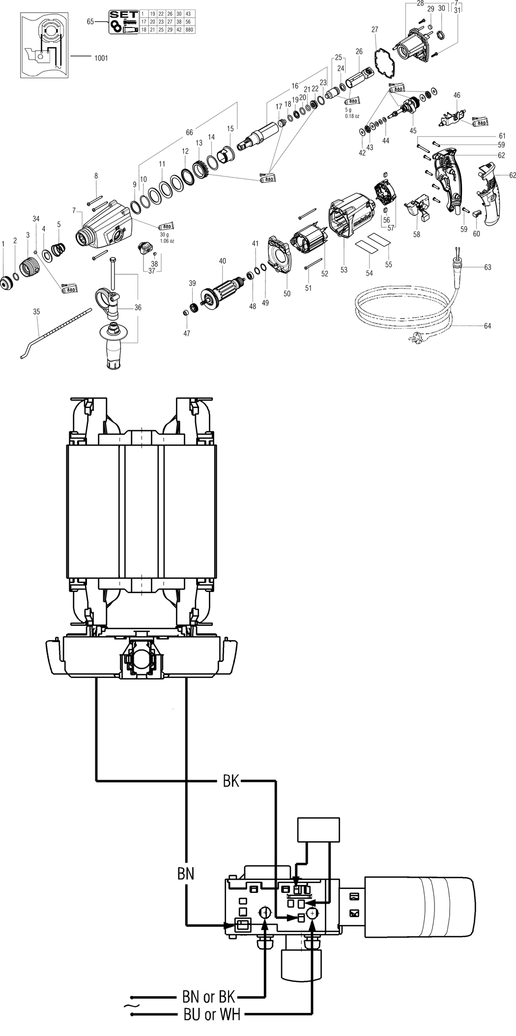 Metabo KHE 2644 / 06157190 / AU 240V Spare Parts