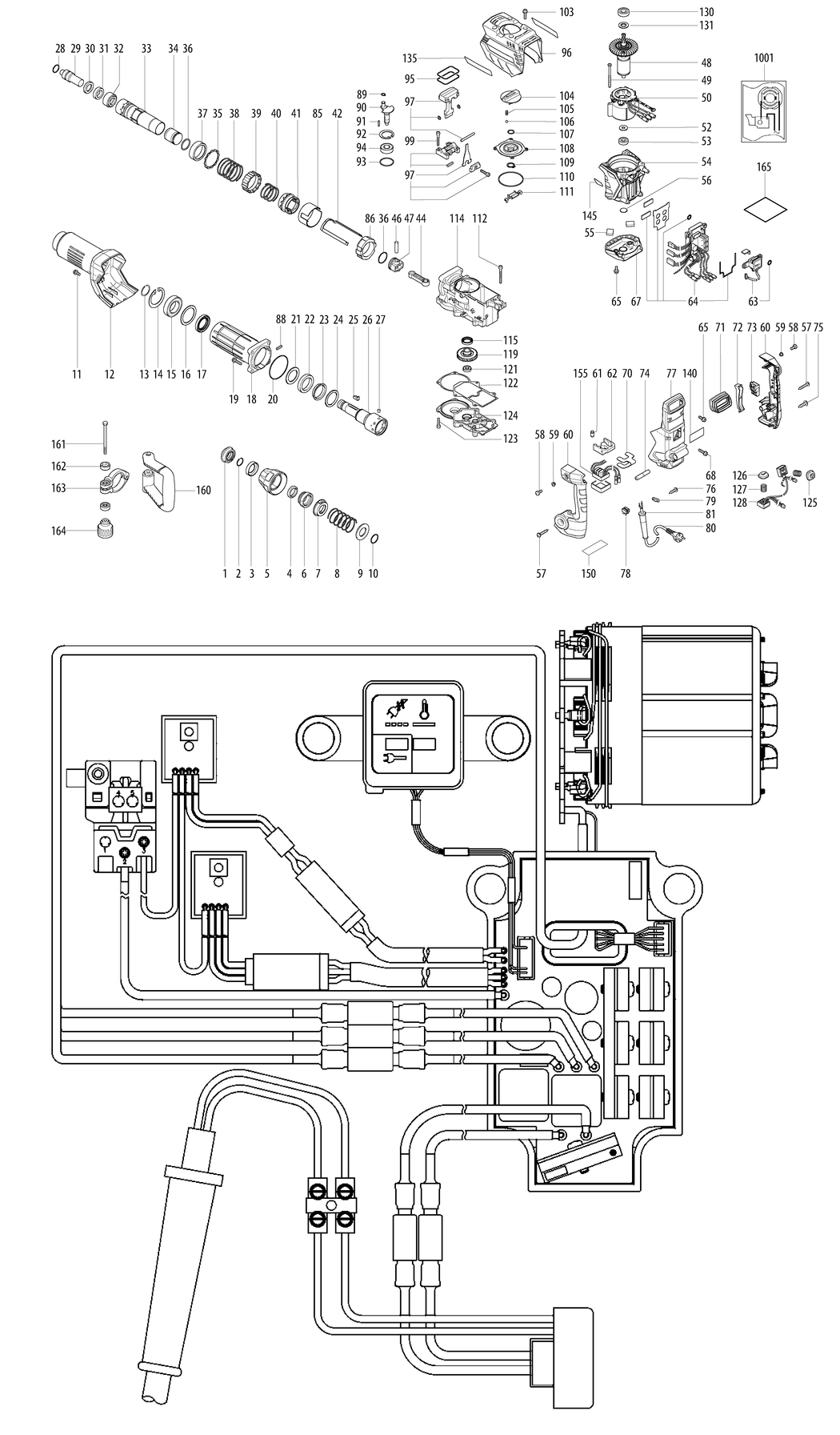 Metabo MHE 96-2 / 00772310 / CN 220V Spare Parts