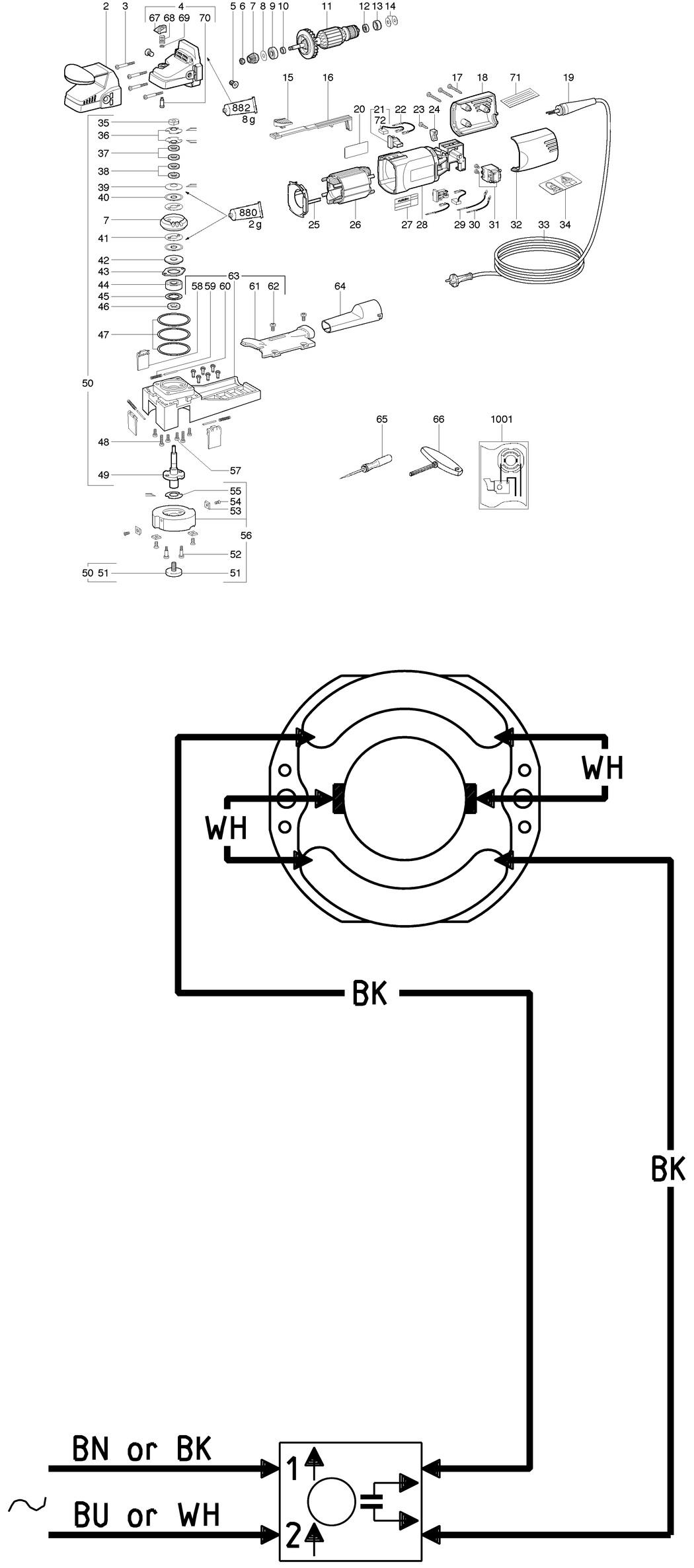 Metabo LF 724 S / 00724180 / CH 230V Spare Parts