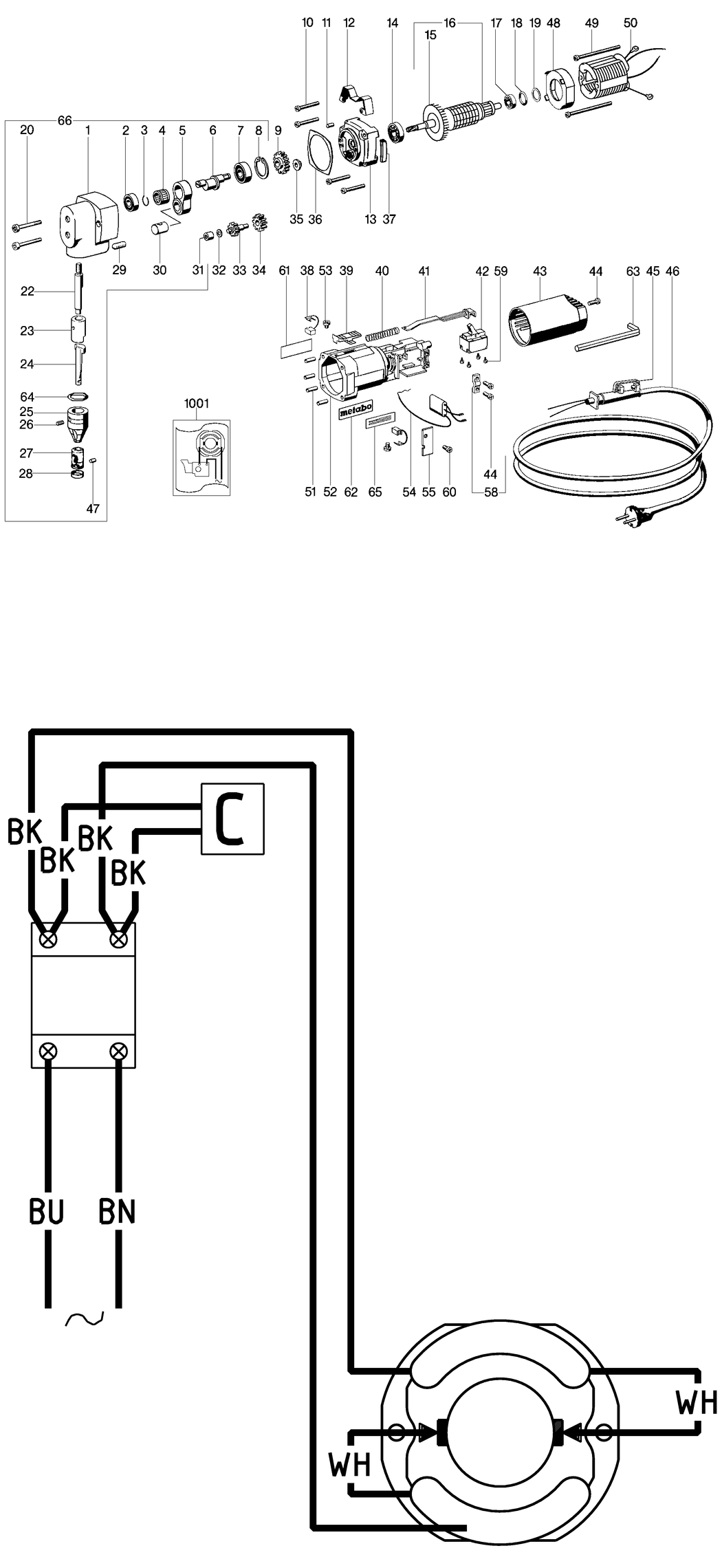 Metabo KN 6875 / 06875003 / EU 230V Spare Parts