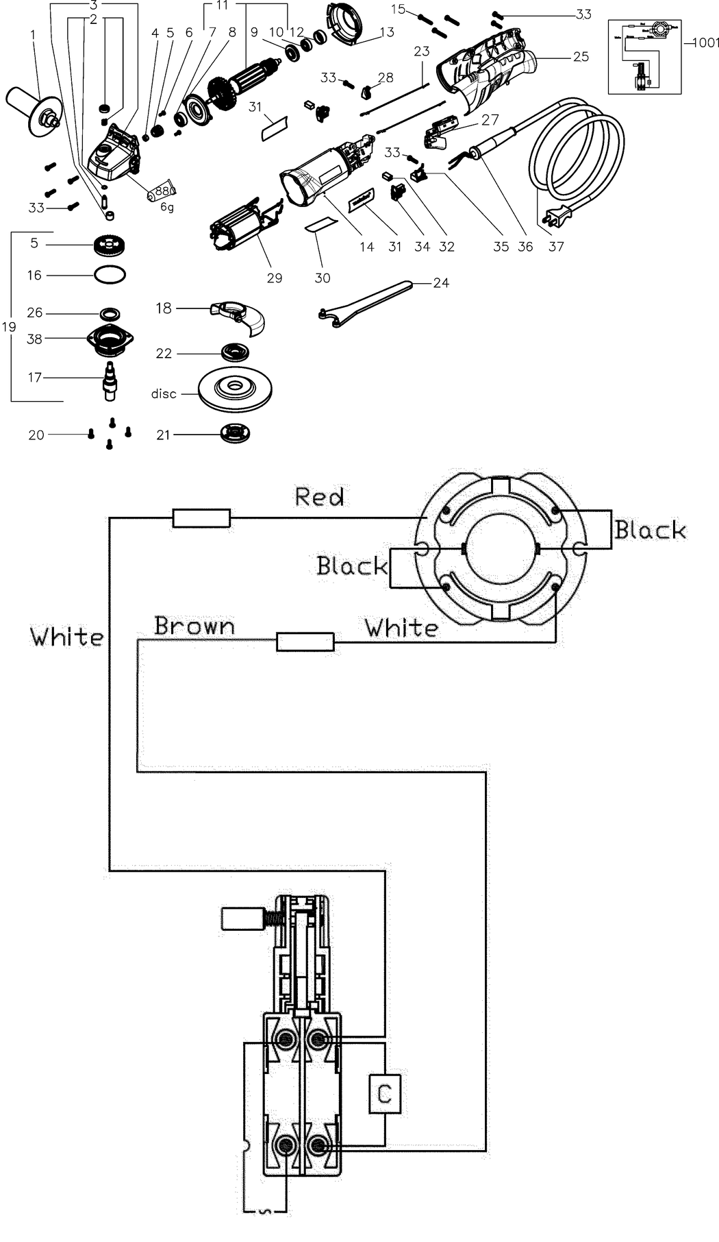 Metabo W 12125 RT / 18124000 / EU 230V Spare Parts